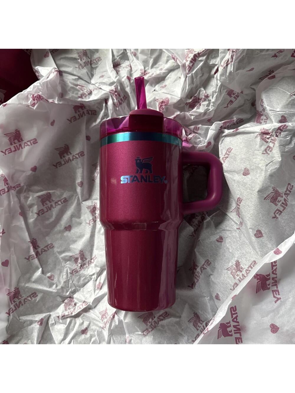 AUTHENTIC Stanley 20oz Berry Truffle Valentines Quencher Pink Tumbler RARE NIB